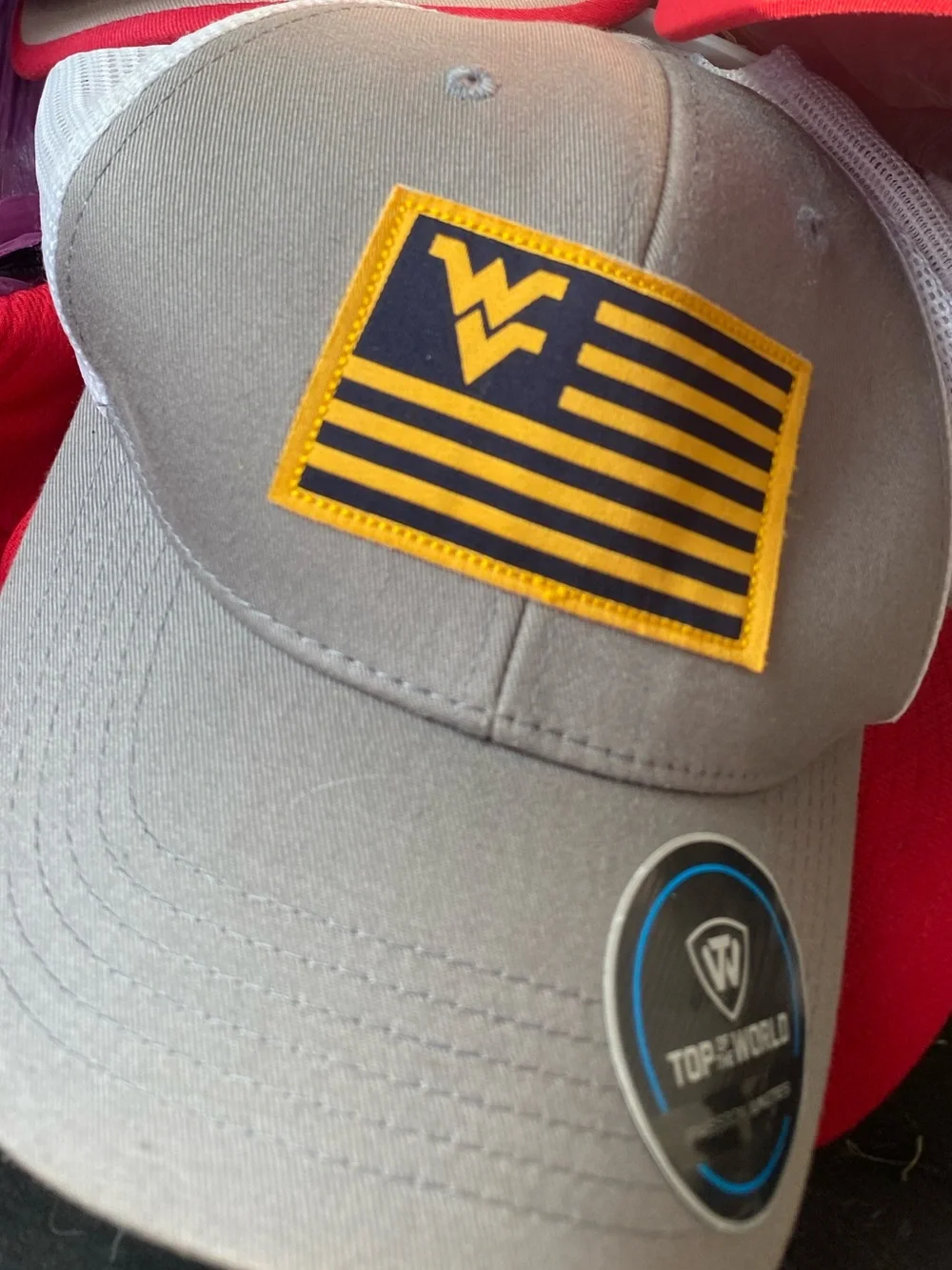 Kids Gray Baseball Cap with Yellow Patch
